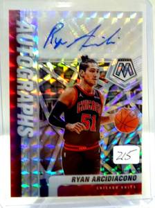lot 215 image: 2020-21 Mosaic Auto Ryan Arcidiacono #AM-RAR AUTOGRAPHED