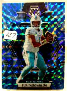 lot 237 image: 2023 Mosaic Tua Tagovailoa #143 Reactive Blue