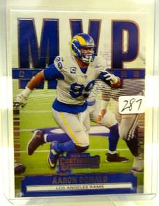 lot 287 image: 2020 Contenders Aaron Donald MVP Contenders