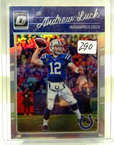 lot 290 image: 2016 Donruss Optic Football Card #44 Andrew Luck