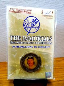 lot 161 image: RARE SEALED 2005 NY Post The Immortals Catfish Hunter Coin