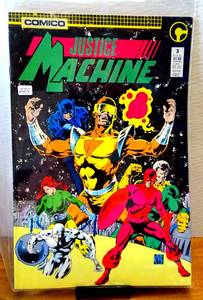 lot 225 image: JUSTICE MACHINE # 3--COMICO--MARCH 1987