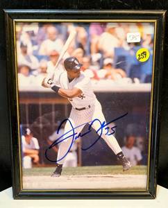 lot 259 image: BIG $ ITEM - SUPERSTAR Frank Thomas Signed 8x10 Photo FRAMED