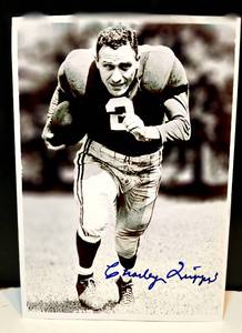 lot 265 image: HALL OF FAMER Charley Trippi Signed Black And White 5X7 Photo