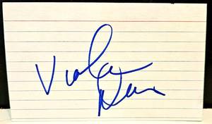 lot 269 image: ACADEMY AWARD WINNER Viola Davis HAND SIGNED INDEX CARD $$