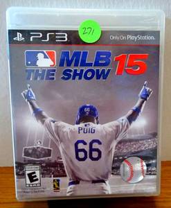 lot 271 image: MLB 15 The Show Sony PlayStation 3 PS3 Case And Disc