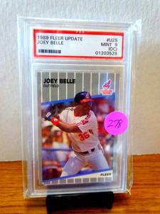 lot 278 image: 1989 Fleer Update Joey Belle PSA 9 #U25 RC