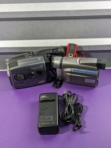 lot 97 image: Lot of 2 - JVC Camcorders GR-DVF21U & GR-AX810U