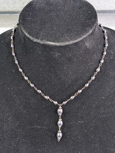 lot 116 image: 19 Sterling Silver & Pearl Neckalce