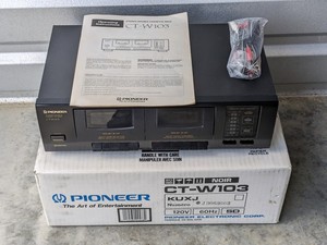 lot 156 image: Pioneer CT-W103 Stereo Double Cassette Deck Player