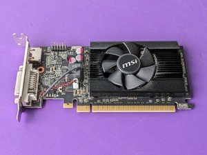 lot 179 image: MSI Nvidia Geforce GT610 N610GT-MD2GD3LP Graphics Card 2GB VGAHDMIDVI