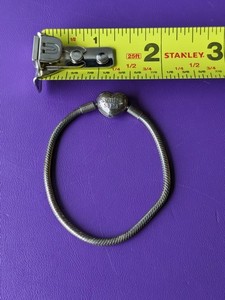 lot 210 image: Sterling Silver Bracelet - 12.9grams
