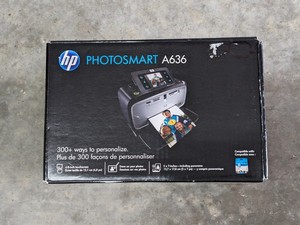 lot 243 image: New HP Photosmart A636 Digital Photo Inkjet Printer
