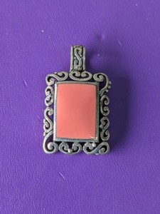 lot 265 image: Sterling Silver Necklace Pendant - 6.3grams