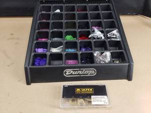 lot 88 image: Large Retail Display Case Full of Dunlop Guitar Picks
