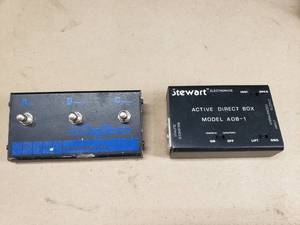 lot 116 image: DigiTech FS300 Footswitch & Stewart Active Direct Box Model ADB-1