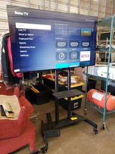 lot 37 image: JVC TV w Rolling Stand