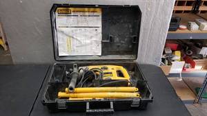 lot 5 image: Heavy Duty Industrial Grade Dewalt 1 12 Rotary Hammer Kit Model DW531 w Extra Attachments, WOW