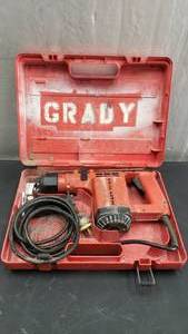 lot 15 image: Heavy Duty Hilti Hammer Drill w Case, Model TE12S