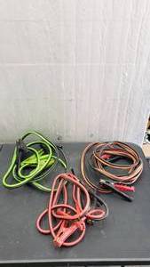lot 35 image: Lot of 3 Sets of Jumper Cables
