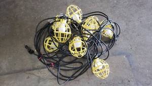 lot 47 image: Woodhead 100 Temporary Lighting String w LED Bulbs