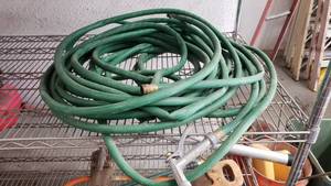 lot 49 image: Approx 50 Garden Hose w Spray Nozzle