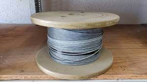 lot 66 image: Spool of Steel Cable.  100 Feet.