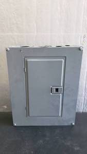 lot 78 image: Square D Model QOC16US 16-Space Indoor Load Center Surface Mount Cover w Breakers