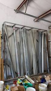 lot 84 image: Steel Conduit Rack.  Measures 10 x 10 x 18.  Buyer to Dismantle & Remove. Conduit NOT Included.