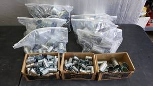 lot 92 image: Large Quantity of Zinc Set Screw Coupling Conduit Fittings.  12 up to 2