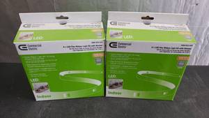 lot 142 image: Lot of 2 Commercial Electric 8 Flex Ribbon LED Light Kits