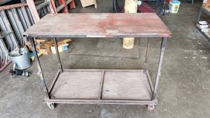 lot 168 image: Rolling Shop Work Cart.  4 x 3 x 2