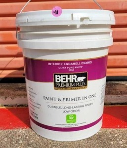 lot 48 image: BEHR PREMIUM PLUS 5 GALLON PAINT - COLOR DESCRIPTION IN PICTURE 3