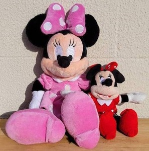 lot 42 image: 2 PLUSH MINNIE MOUSE TOYS