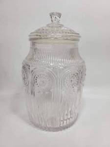 lot 78 image: GLASS JAR WITH LID
