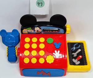lot 97 image: DISNEY JUNIOR MICKEY MOUSE CLUBHOUSE CASH REGISTER WITH SCANNER