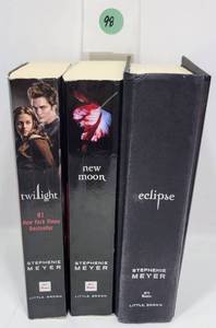 lot 98 image: LOT OF 3 TWILIGHT BOOKS - TWILIGHT, NEW MOON & ECLIPSE