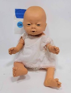lot 120 image: VINTAGE JESMAR ANATOMICALLY CORRECT BABY DOLL $$