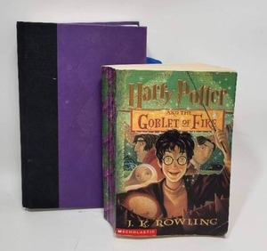 lot 143 image: HARRY POTTER AND THE GOBLET OF FIRE & THE HALF BLOOD PRINCE BOOKS