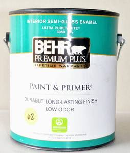 lot 62 image: 1 GALLON BEHR PREMIUM PLUS $$