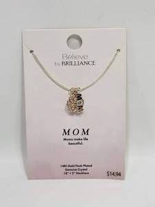 lot 182 image: 14K GOLD FLASK PLATED MOM NECKLACE