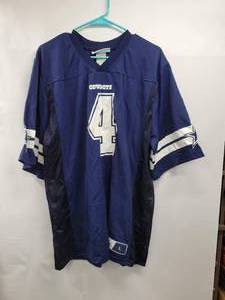 lot 194 image: DALLAS COWBOYS DAK PRESCOTT #4 JERSEY SIZE LARGE