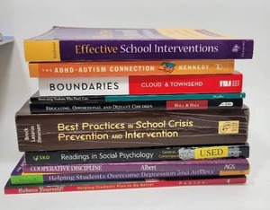 lot 222 image: STACK OF ADOLESCENT COUNSELING BOOKS