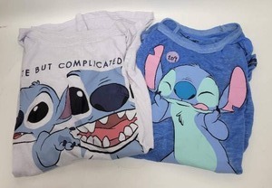 lot 209 image: 2 LILO & STITCH T SHIRTS SIZES XL & XXL