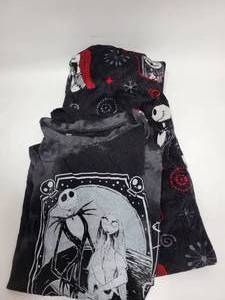 lot 219 image: NIGHTMARE BEFORE CHRISTMAS T SHIRT SIZE XL AND SLEEP PANTS SIZE L