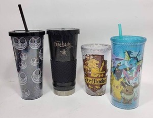 lot 253 image: LOT OF 4 VARIOUS CUPS