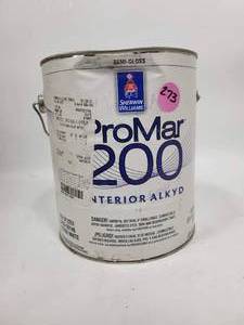 lot 273 image: 1 GALLON SHERWIN WILLIAMS PROMAR 200 (NEW)
