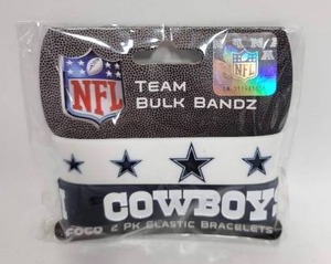 lot 276 image: 2 DALLAS COWBOYS WRISTBANDS (NEW SEALED)