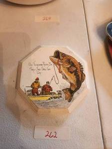lot 262 image: Fishermans wood plaque