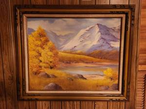 lot 215 image: Framed original painting